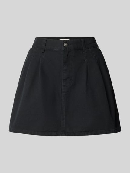 Minirock mit Gesäßtaschen und Label-Detail Modell 'Billie' Shop The Look MANNEQUINE