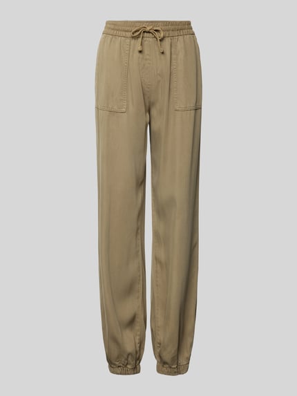ONLY Spodnie o luźnym kroju z elastycznym pasem model ‘KENYA’ Khaki 2