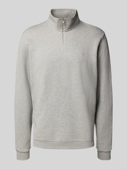 Les Deux Sweatshirt met schipperskraag, model 'Norregaard' Lichtgrijs gemêleerd - 2