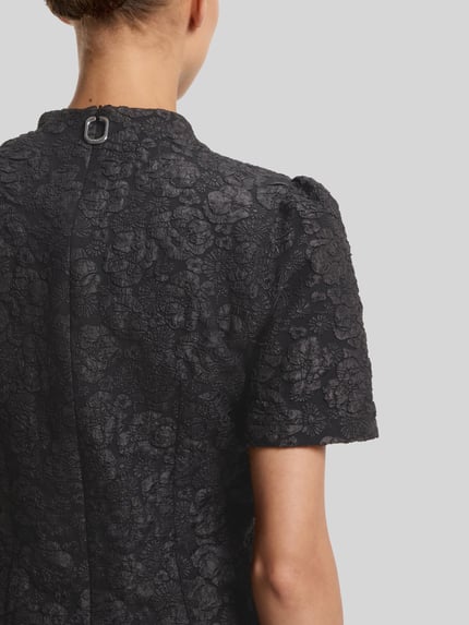 HUGO Minikleid mit Jacquard-Struktur Modell 'Kiana' Black 6