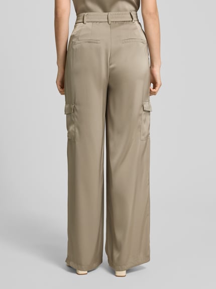 Betty Barclay Wide Leg Cargohose mit Gürtelschlaufen Oliv 5