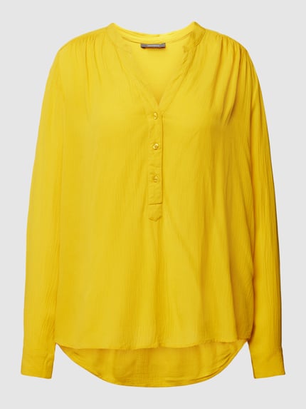 Montego Blouseshirt met V-hals Mosterdgeel - 2