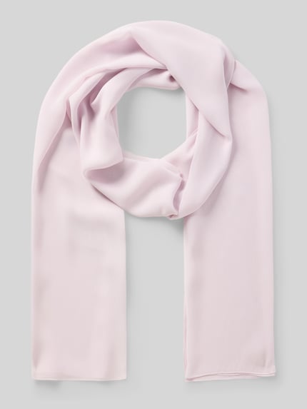 Produktfoto, Schal mit rechteckiger Passform von Christian Berg Cocktail in zartem Rosa, glatte Oberfläche, leichter Stoff, gleichmäßige Form