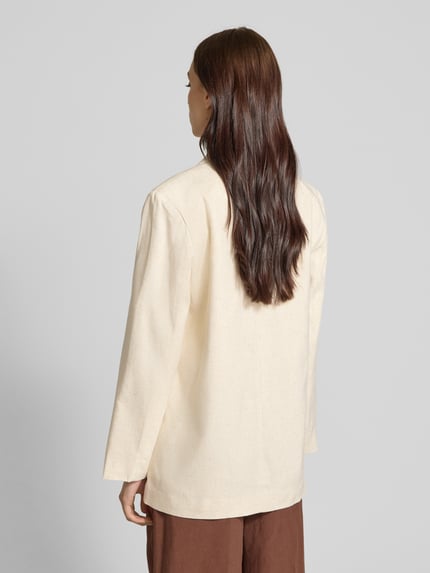 Moves Regular fit blazer met klepzakken, model 'Daizy' Beige - 5
