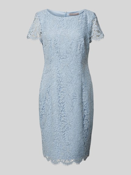Christian Berg Cocktail Knielanges Cocktailkleid mit Viskose-Anteil Hellblau 2