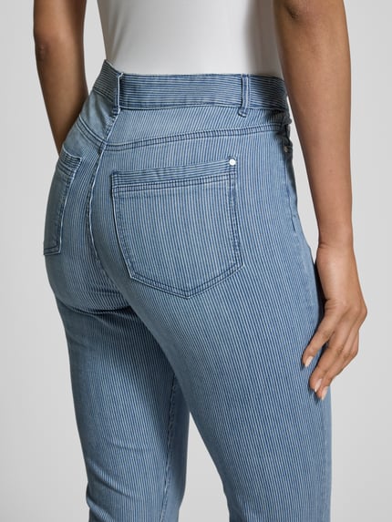 Christian Berg Woman Slim fit broek in 5-pocketmodel Jeansblauw - 3
