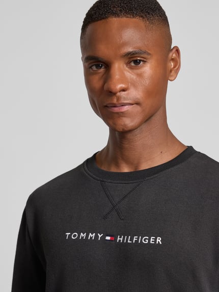 Tommy Hilfiger Regular Fit Sweatshirt aus Baumwoll-Mix Black 3