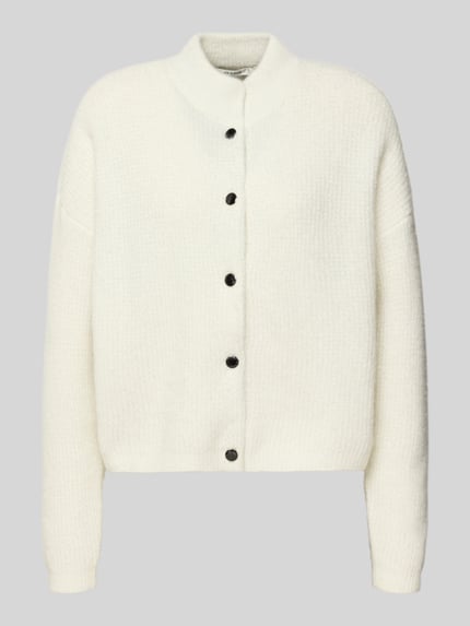 Gestuz Gebreid jack met opstaande kraag, model 'manzi' Beige - 2