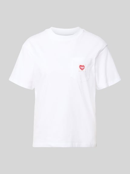 Carhartt Work In Progress T-Shirt mit Label-Patch Weiss 2