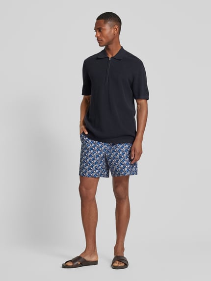 Lyle & Scott Szorty w kwiatowy wzór Ciemnoniebieski 1