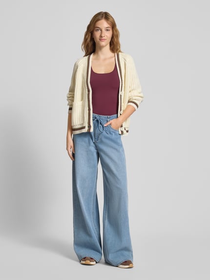 NOISY MAY® Loose Fit Jeans mit Bindegürtel Modell 'MAISY' Hellblau 1