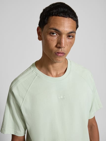 adidas Originals T-Shirt mit Rundhalsausschnitt und Label-Stitching Lind 3