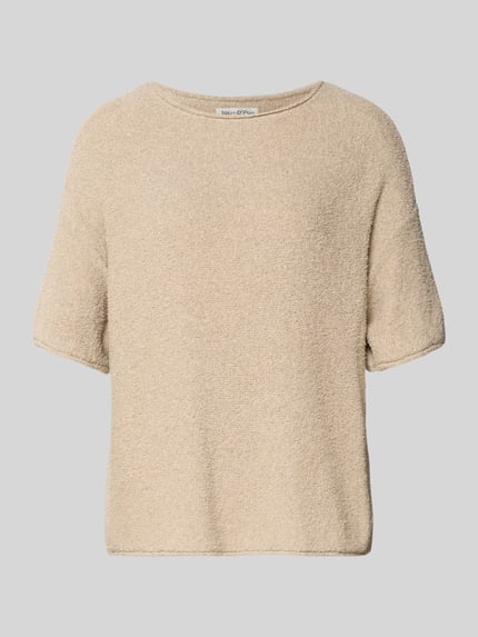 Produktfoto, Boxy Fit Pullover aus katoenmix-badstof van Marc O'Polo in effen kleur met ronde hals en rolzoom, textuur van badstof