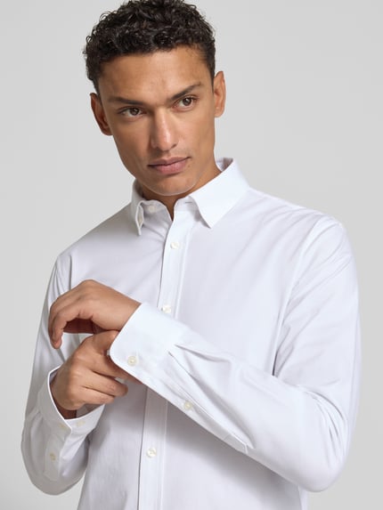Matinique Slim Fit Freizeithemd mit Kentkragen Modell 'trostol' Weiss 3