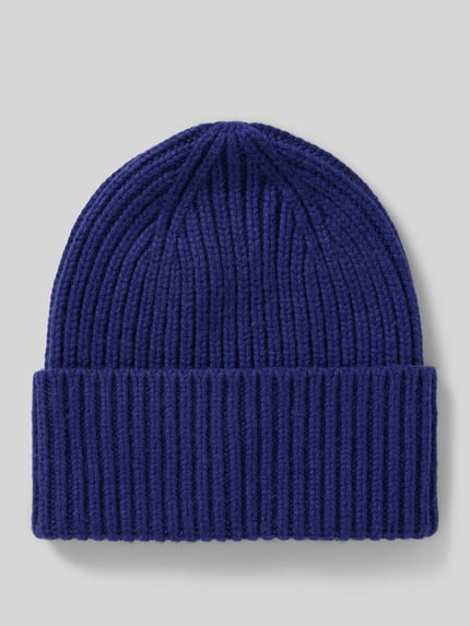 someday. Beanie met brede omslag Model 'Beky' Koningsblauw - 1