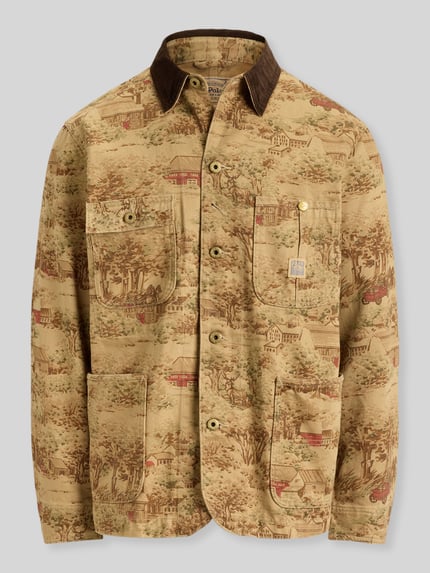 Polo Ralph Lauren Relaxed Fit Hemdjacke aus reiner Baumwolle Beige 2