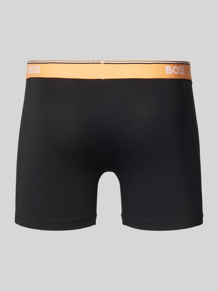 BOSS Boxershort met elastische band met logo in een set van 3 stuks Zwart - 3