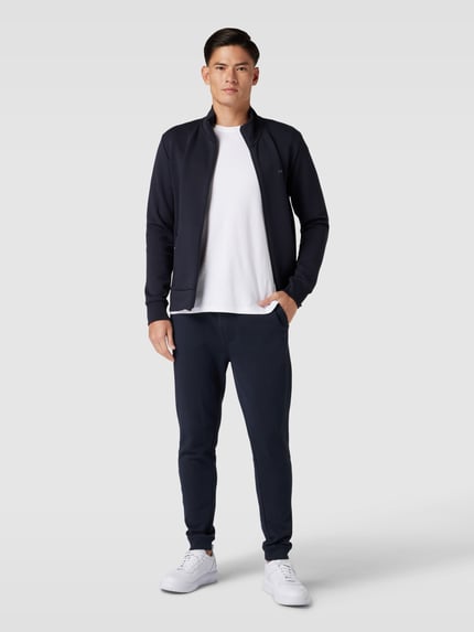 BOSS Orange Sweatpants in effen design, model 'Sestart' Marineblauw - 1