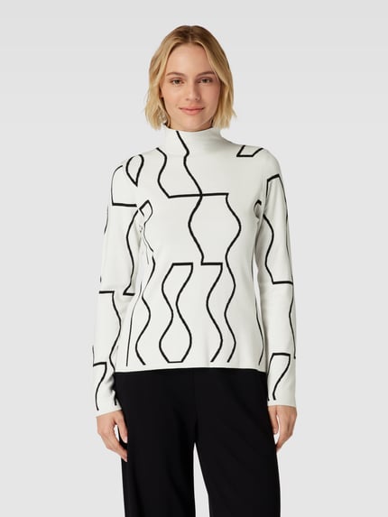 s.Oliver BLACK LABEL Strickpullover mit Turtleneck Weiss 4