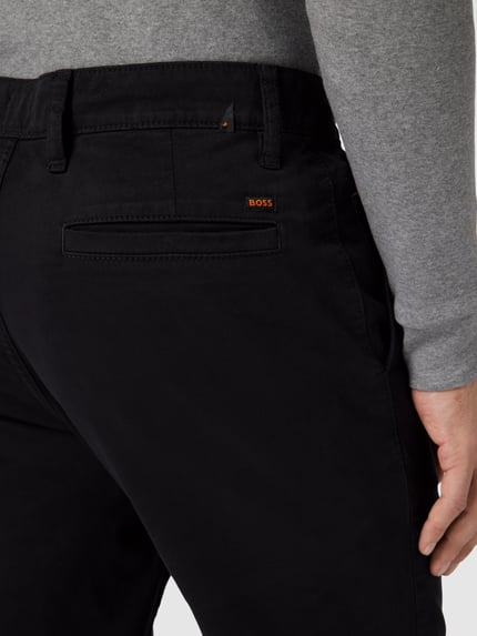 BOSS Orange Tapered Fit Chino mit französischen Eingrifftaschen Black 3