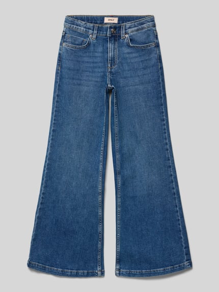 ONLY Wide leg jeans van katoenmix, model CALIFORNIA' Blauw - 1