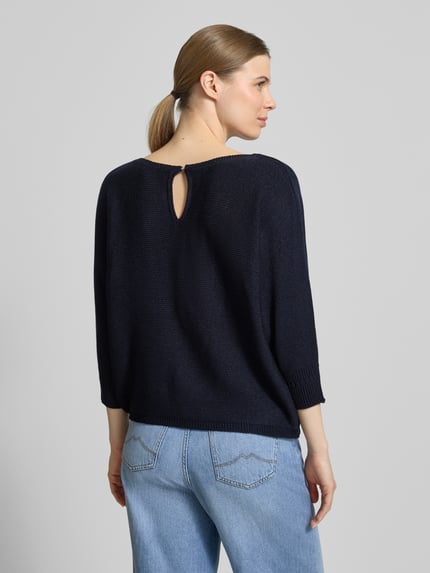 MORE & MORE Strickpullover mit 3/4-Arm Marine 5