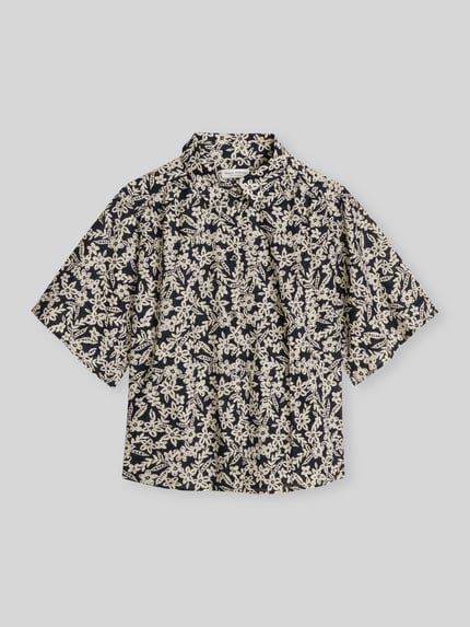 Marc O'Polo Loose Fit Bluse aus reiner Baumwolle Marine 2