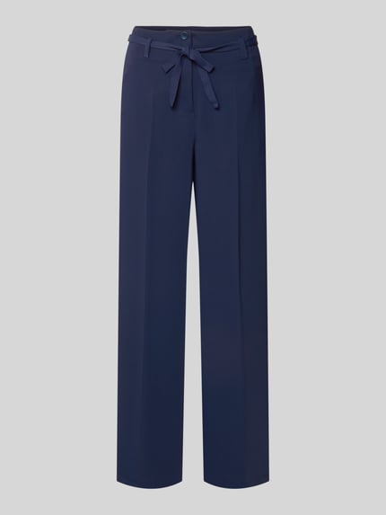Hose mit Bindegürtel und Bügelfalten Shop The Look MANNEQUINE