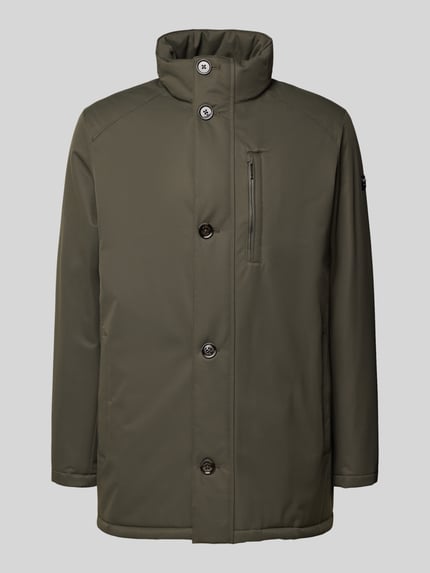 bugatti Regular Fit Parka mit Stehkragen Oliv 2