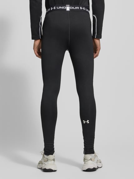 Under Armour Legginsy z elastycznym pasem i detale z logo Czarny 5