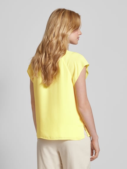 COMMA Bluse mit Kappärmeln GELB 5