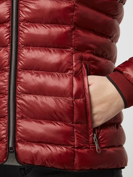 Wellensteyn Shaped Fit Steppjacke mit abnehmbarer Kapuze Modell 'ITALY HOOD' Hellrot 3