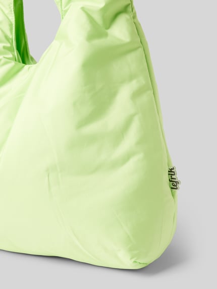 Lefrik Handtasche mit Knotendetails Modell 'BIWA' Neon Gruen 3