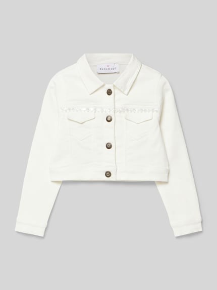 DANAMADE Jeansjacke mit Brustpattentaschen Ecru 1