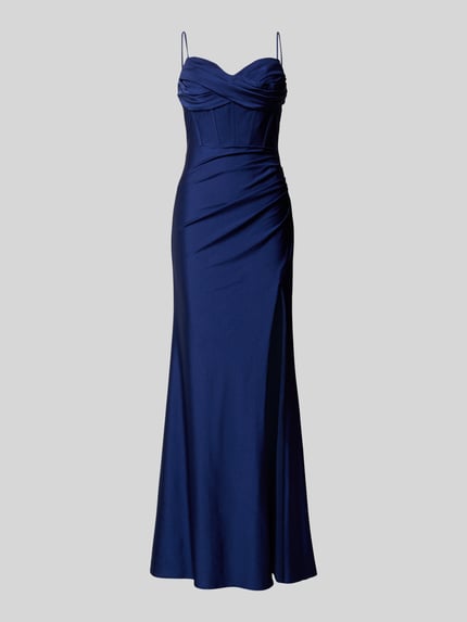 LUXUAR FASHION Abendkleid mit Herz-Ausschnitt Royal 2