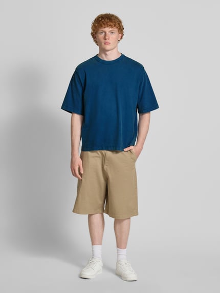 REVIEW Boxy Fit T-Shirt mit Rundhalsausschnitt Dunkelblau 1