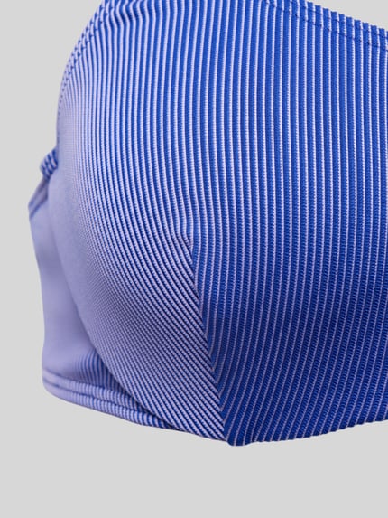 Calvin Klein Underwear Bustier-Bikini-Oberteil mit breiten Label-Trägern Blau 2