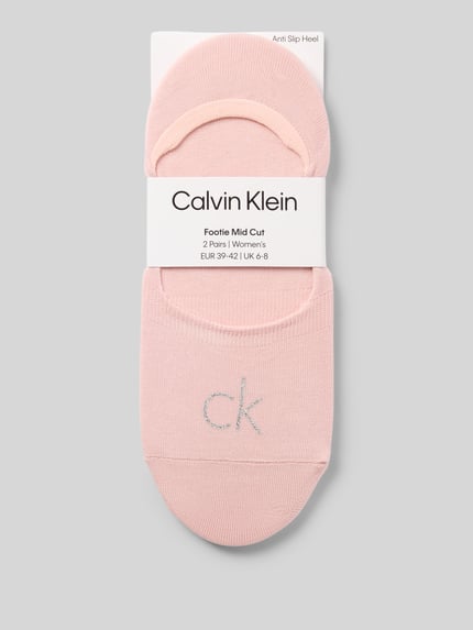 CK Calvin Klein Füßlinge mit Anti Rutsch Ferse im 2er-Pack Rosa 3