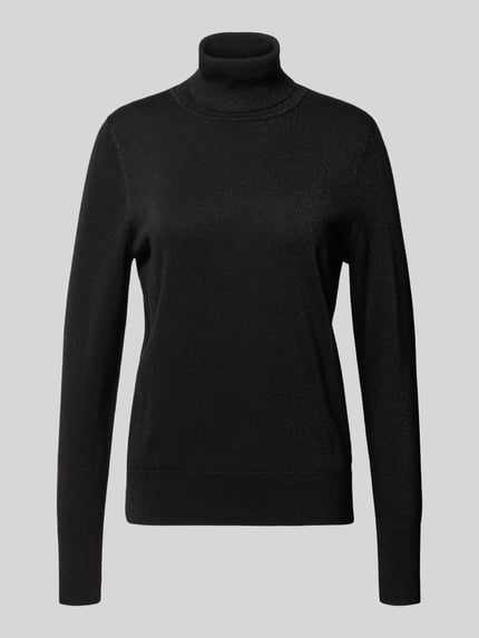 Christian Berg Woman Rollkragenpullover aus Viskose-Mix Black 2