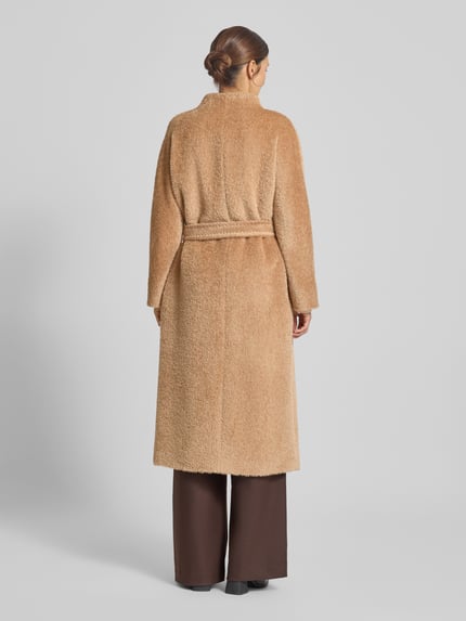 Max Mara Studio Płaszcz wełniany z mieszanki wełny z alpaki model ‘FERITO’ Camel 5