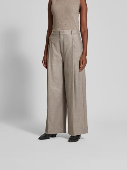 Filippa K Stoffen broek met achterzakken Lichtgrijs - 4