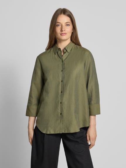 ETERNA Overhemdblouse met knoopsluiting Kaki - 4