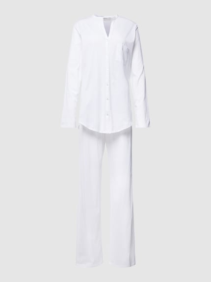HANRO Pyjama met borstzak Wit - 1
