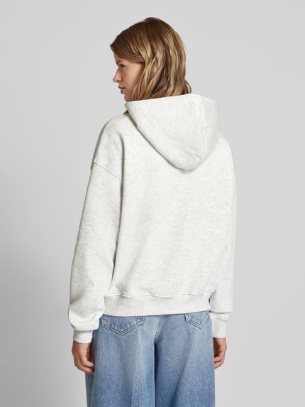 Gina Tricot hoodie met kangoeroezak Lichtgrijs gemêleerd - 5