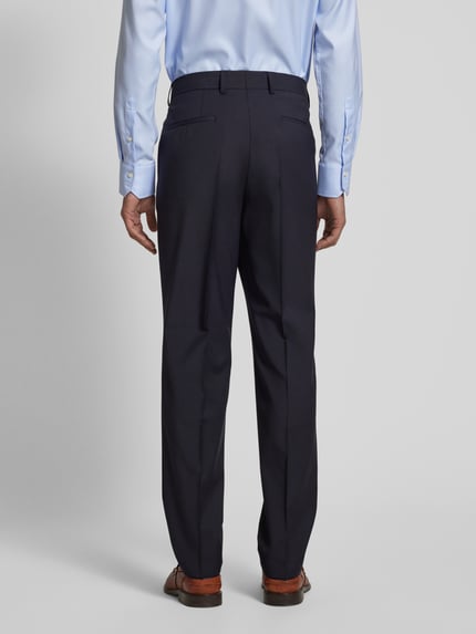 BOSS Regular Fit Anzughose mit Bügelfalten Modell 'Lenon' Marine 5