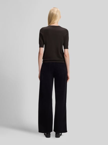 BOSS Pullover aus Wolle mit Feinstrickstruktur Dunkelbraun 5