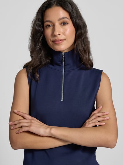 Christian Berg Woman Sweatshirt in mouwloos design Donkerblauw - 3