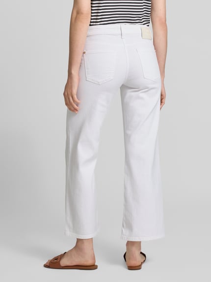 CAMBIO Straight leg jeans met verkort model, model 'TESS' Wit - 5
