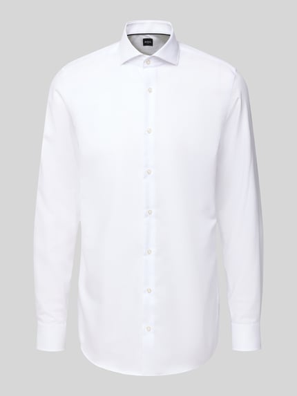 BOSS Slim Fit Businesshemd mit extra langem Arm Weiss 2