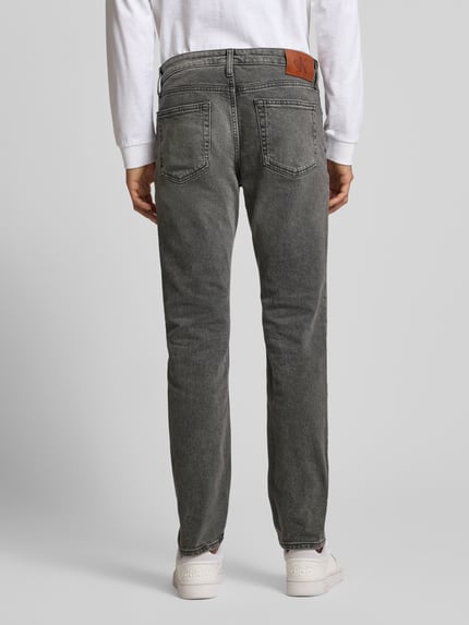 Calvin Klein Jeans Jeansy o kroju slim fit z efektem znoszenia i detalem z logo Średnioszary 5